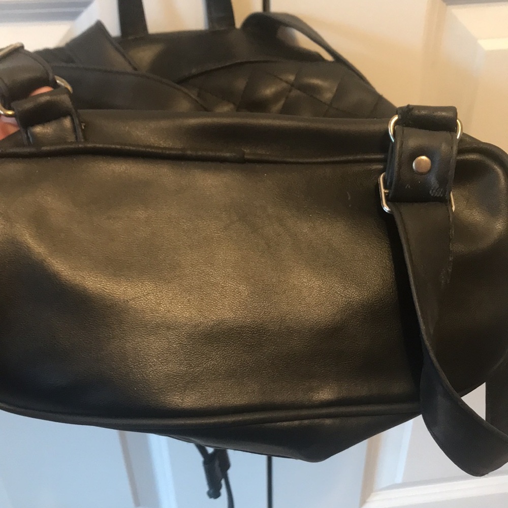 Black Mini Backpack Purse - Picture 6 of 6